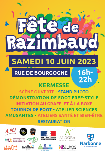 Fête du quartier Razimbaud à Narbonne
