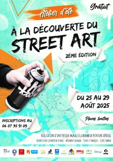 🎨 Stage de découverte du Street Art à Limoux du 25 au 29 août ! 💥