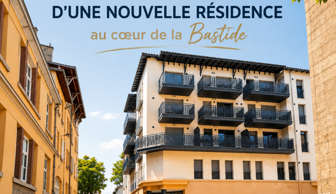LIVRAISON D’UNE NOUVELLE RÉSIDENCE AU CŒUR DE LA BASTIDE A CARCASSONNE